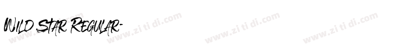 Wild Star Regular字体转换
